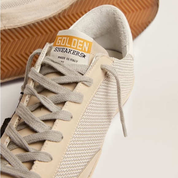 Golden Goose Men’s super star sneakers in leather with mesh insert - Picture 4 of 11